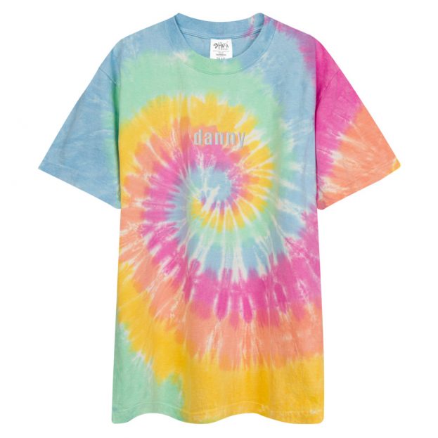 Camiseta oversize con efecto tie dye